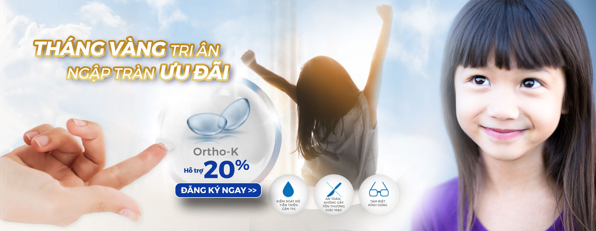 banner Ortho K ưu đãi lớn từ bệnh viện Mắt Quốc tế DND